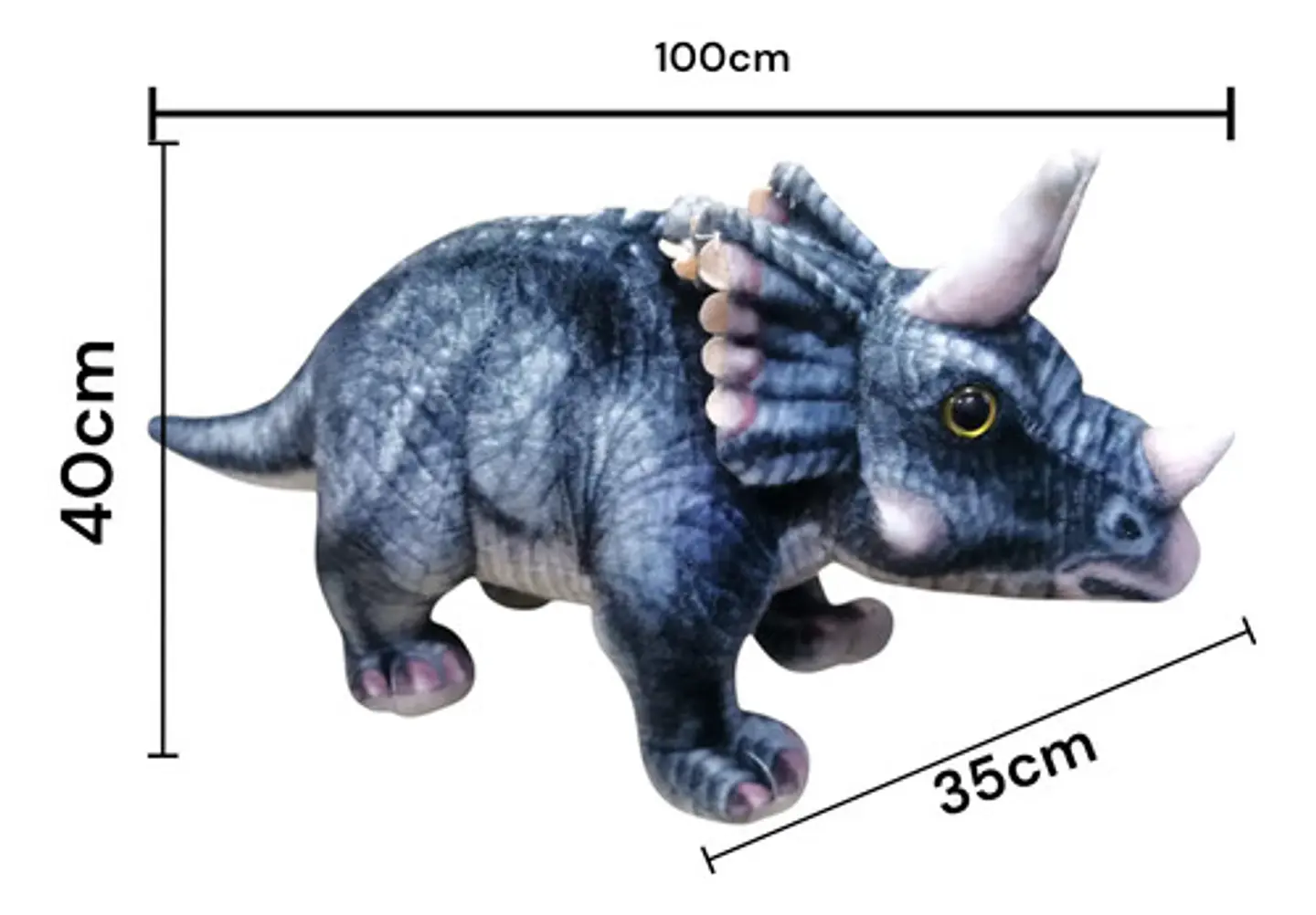 Peluche Personaje Dinosaurios Felpa Hipoalergenico 1 Metro 2