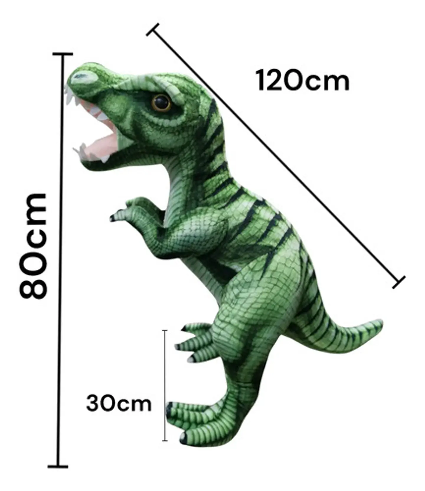 Peluche Personaje Dinosaurios Felpa Hipoalergenico 1 Metro 7
