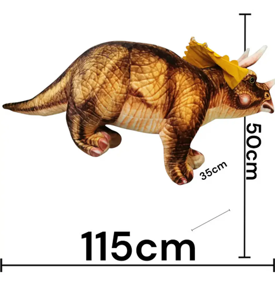 Peluche Personaje Dinosaurios Felpa Hipoalergenico 1 Metro 18