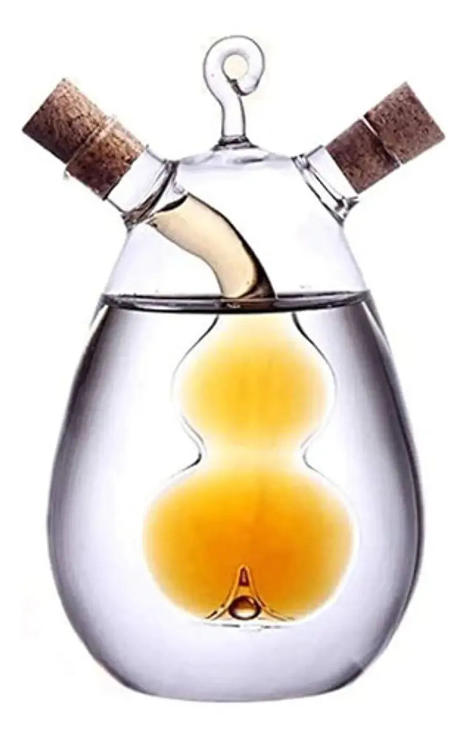 Cocina Vinagre De Aceite Jarra Botella Borosilicato 350ml 1
