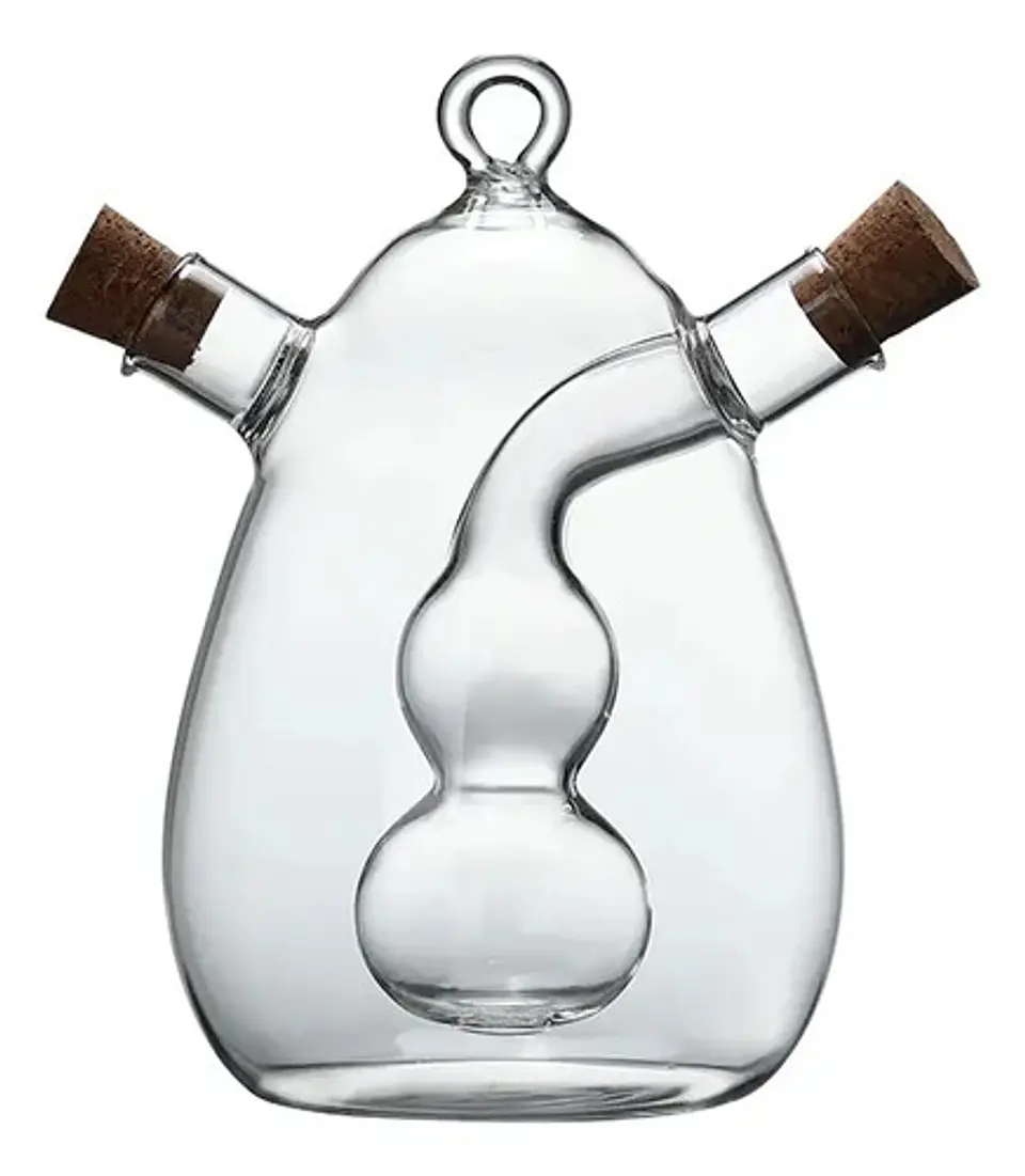 Cocina Vinagre De Aceite Jarra Botella Borosilicato 350ml 2
