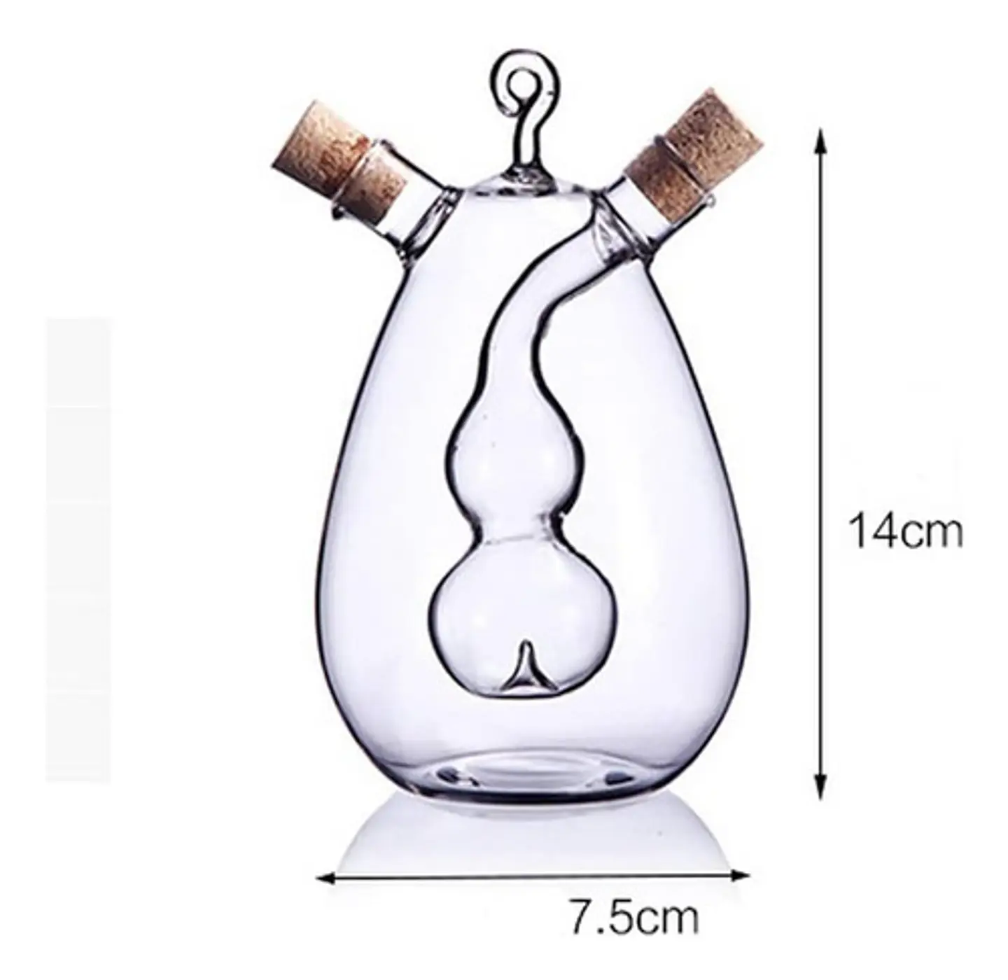 Cocina Vinagre De Aceite Jarra Botella Borosilicato 350ml 5
