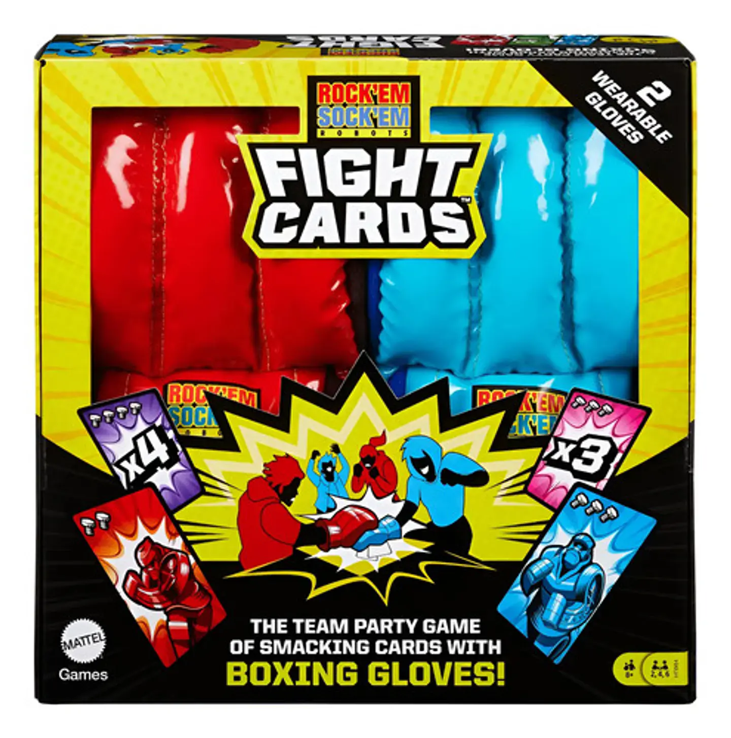 Mattel Games Rock 'em Sock 'em Juego De Mesa Cartas 1