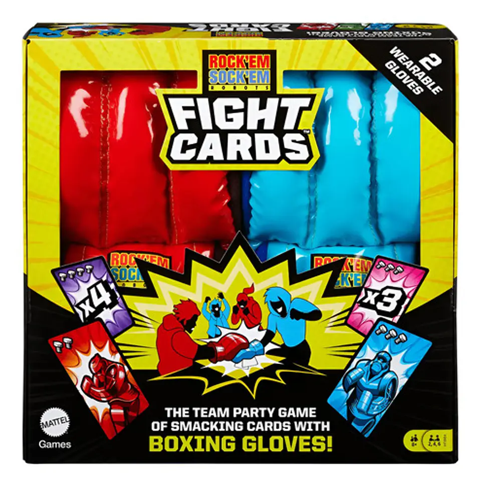 Mattel Games Rock 'em Sock 'em Juego De Mesa Cartas 1