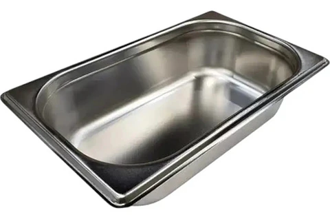 Azafate 1/4 Gn 26.5x16x 10cm Acero Inoxidable Sin Tapa