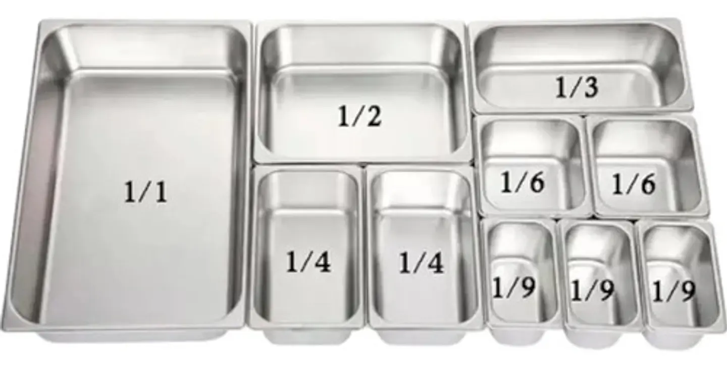 Azafate 1/4 Gn 26.5x16x 10cm Acero Inoxidable Sin Tapa 3