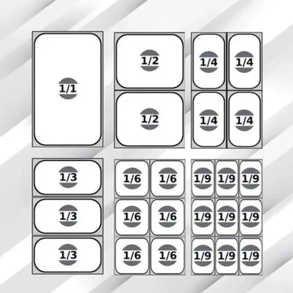 Azafate 1/4 Gn 26.5x16x 10cm Acero Inoxidable Sin Tapa 4