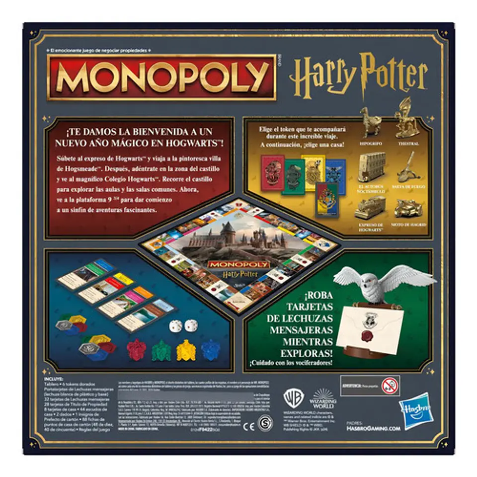 Juego De Mesa Monopoly Harry Potter Hasbro 4