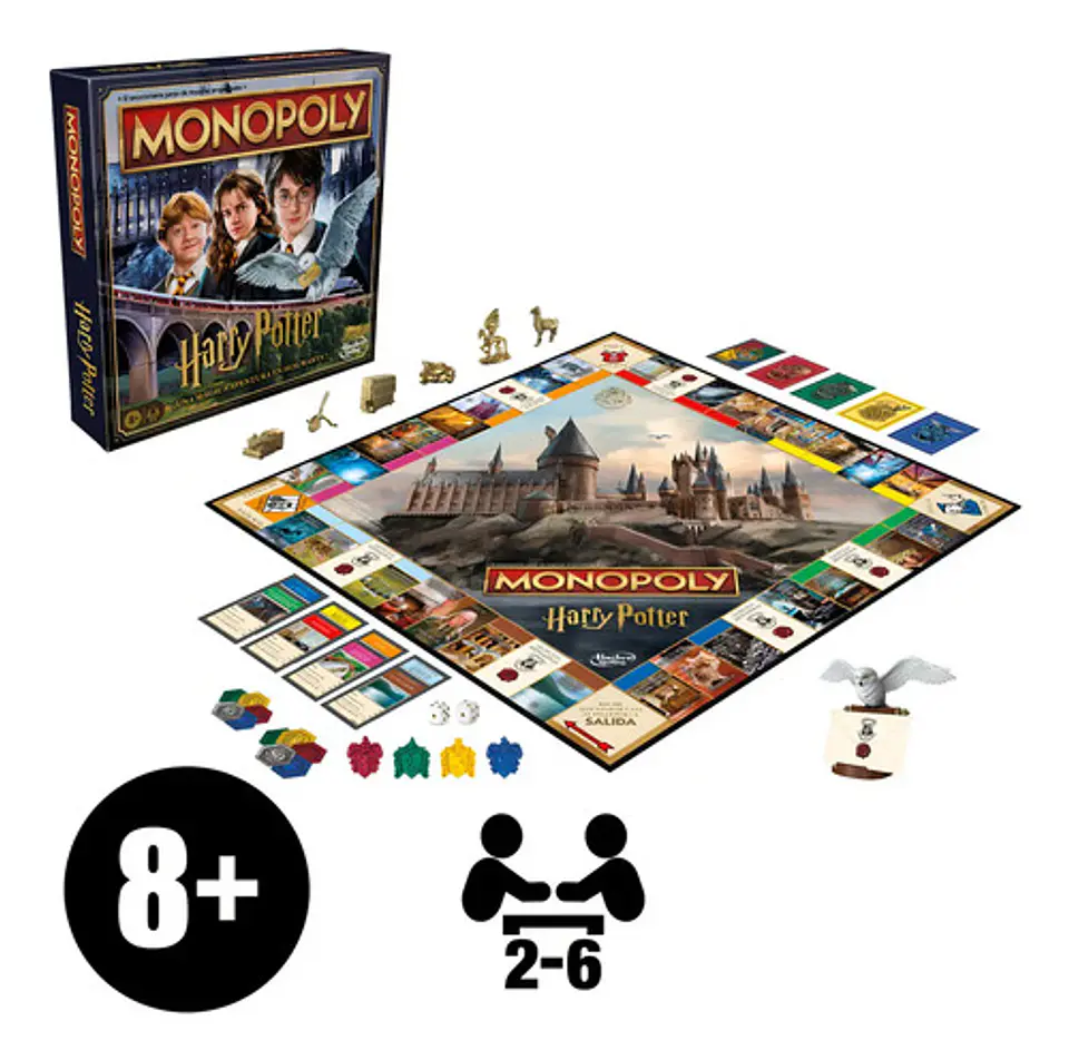 Juego De Mesa Monopoly Harry Potter Hasbro 5