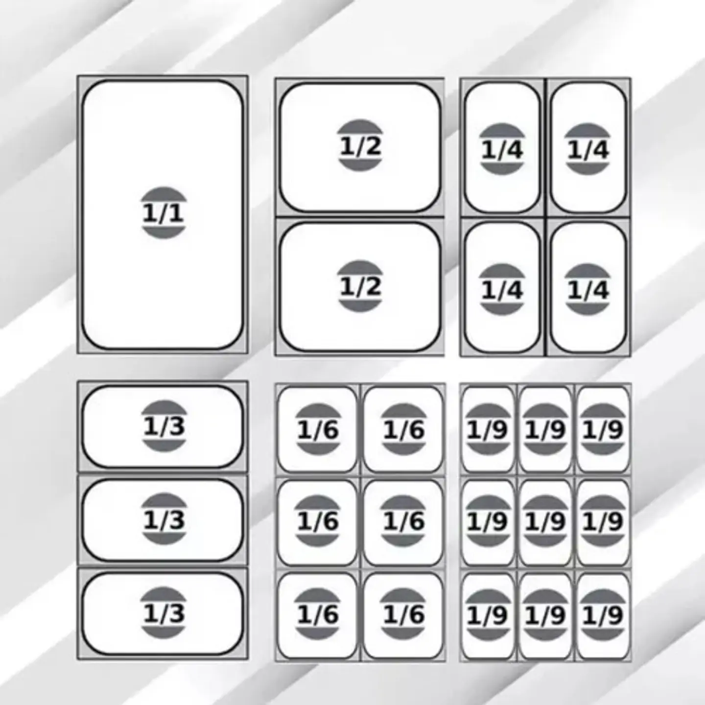 Azafate 1/2 Gn 32.5x26.5x10cm Acero Inoxidable Con Tapa Azafate 26.5cm 5