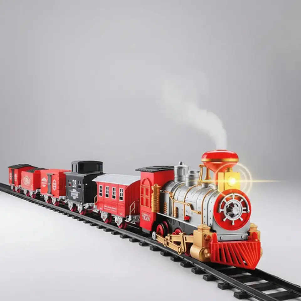 Tren Clásico Navideño Con Luces, Sonidos Y Vapor 5