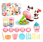 Juguete Fabrica Play Postres Plastilina Doh Moldes Vaca Ana - Miniatura 1
