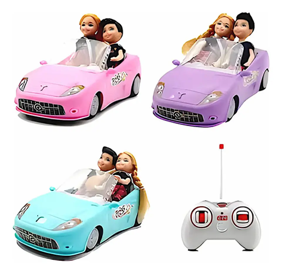 Carro Control Remoto Muñeco Funny Pocket Escala Juguete Poly 2