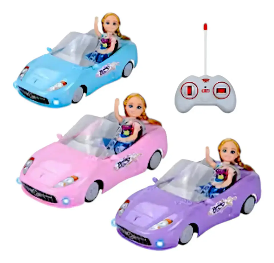 Carro Control Remoto Muñeco Funny Pocket Escala Juguete Poly 3