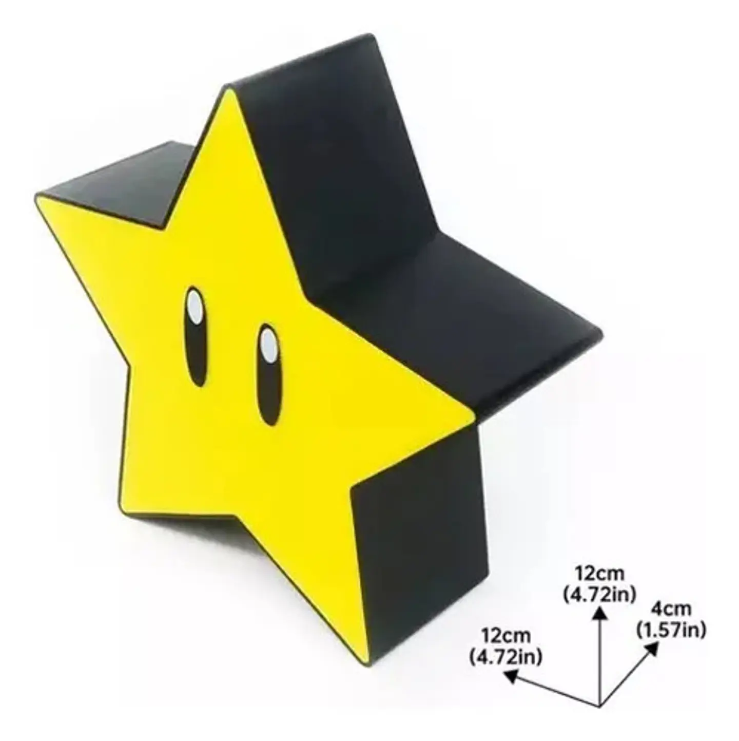 Lámpara De Mesa Bloque De Super Mario Bros Con Sonidos, Led Y Usb Luces Estrella De Mario Negro 4
