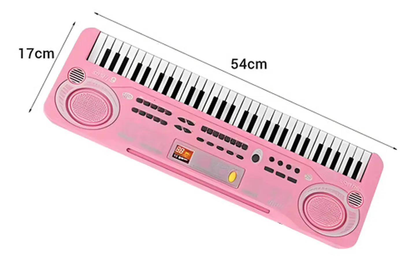 Organeta Piano Musical Niños Niñas 61 Teclas Microfono Color Rosa 2
