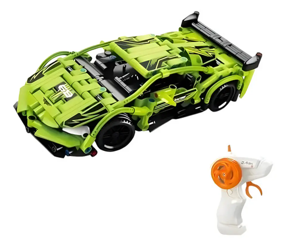 Automóvil Deportivo Armable Bloques A Control Remoto 408 Pcs 8