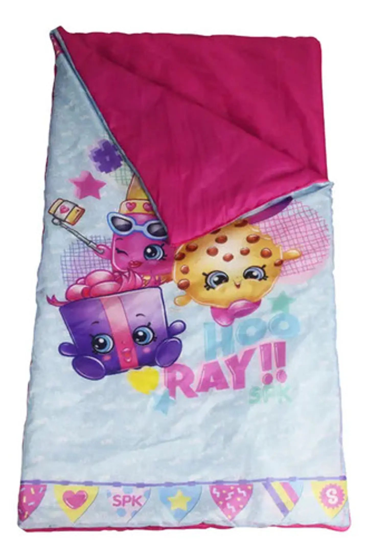 Bolsa De Dormir Macro Adultos Rectangular Rosa Azul Cierre Derecho 2