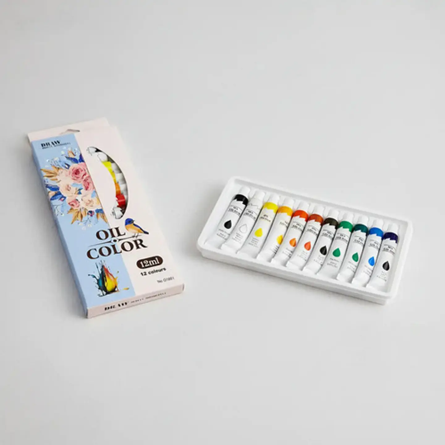 Set De Pintura Al Óleo Draw 12 Colores Multicolor 9ml Pack 12 Unidades 1