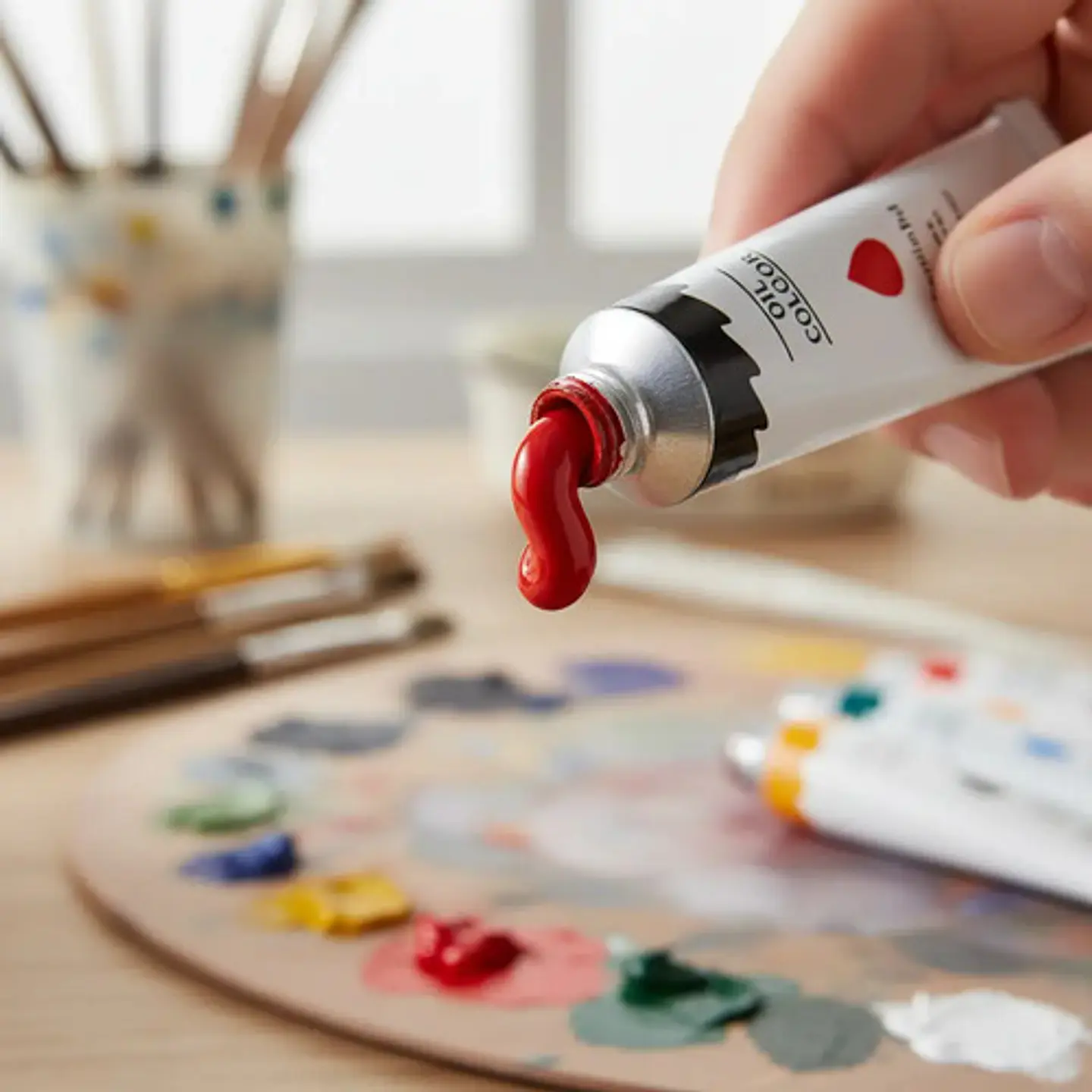 Set De Pintura Al Óleo Draw 12 Colores Multicolor 9ml Pack 12 Unidades 6