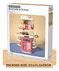 Cocina Juguete Vapor Agua Grifo Microondas  Luz Sonidos 88cm - Miniatura 6