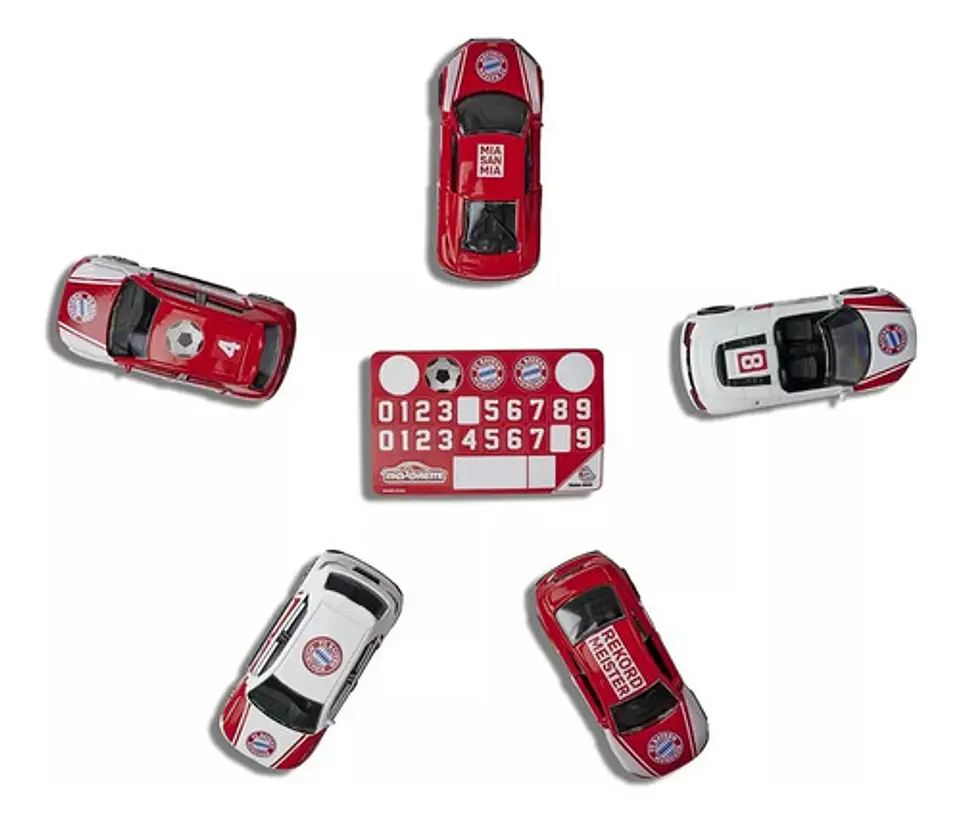 Majorette Audi Fc Bayern Múnich Carros Escala 1:64 Pack 5 Rojo Coleccionable 4