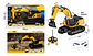 Excavadora A Control Remoto 1:18 Con Spray Niños Juguete Color Amarillo - Miniatura 2