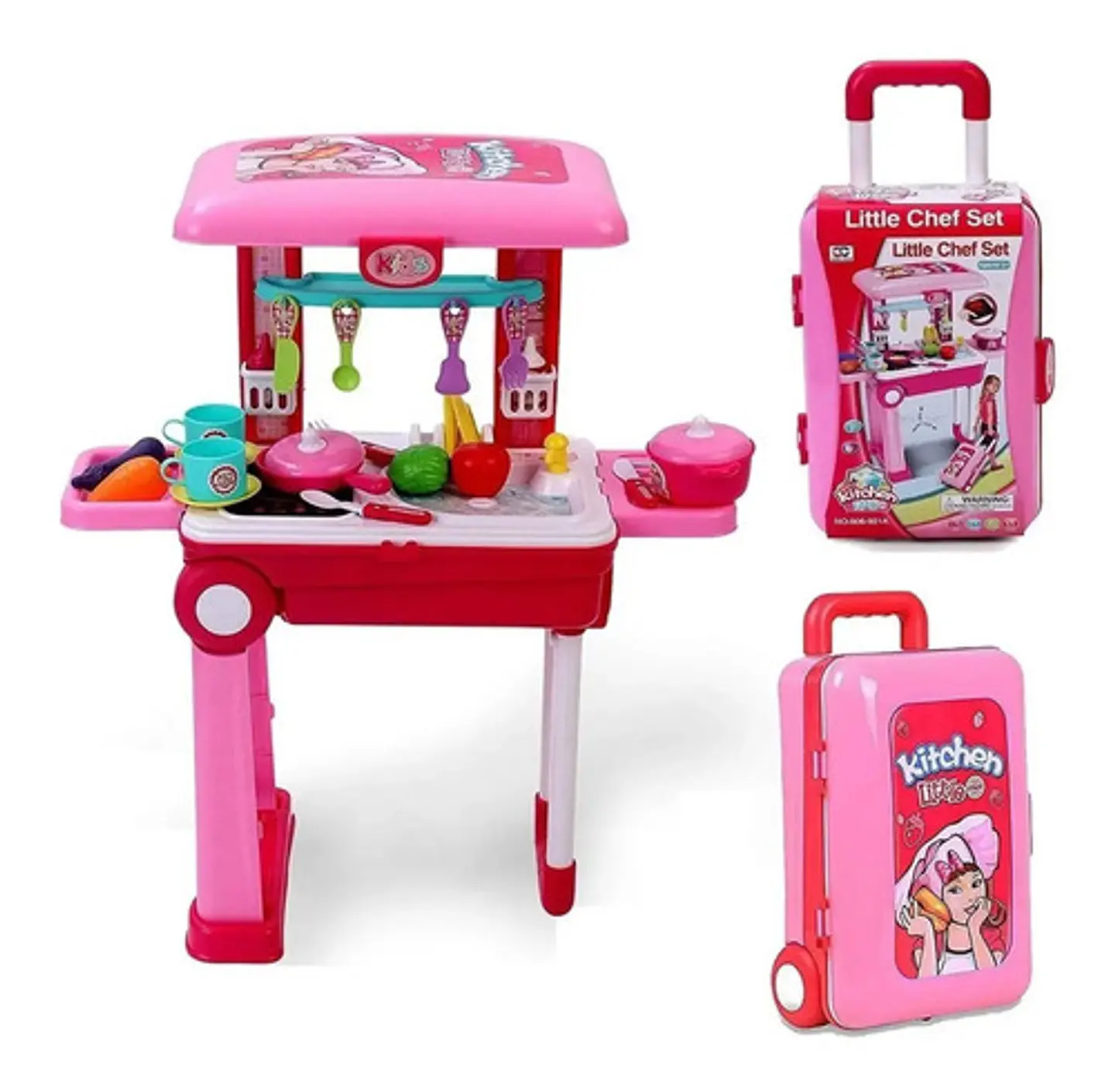 Set Cocina Maletín Portátil Accesorios 2en1 Juguete  008-926 1