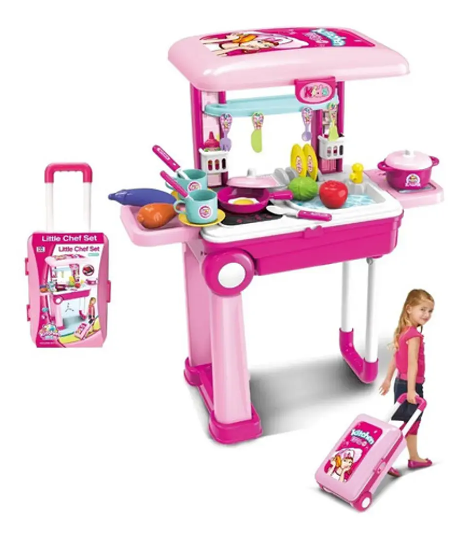Set Cocina Maletín Portátil Accesorios 2en1 Juguete  008-926 4