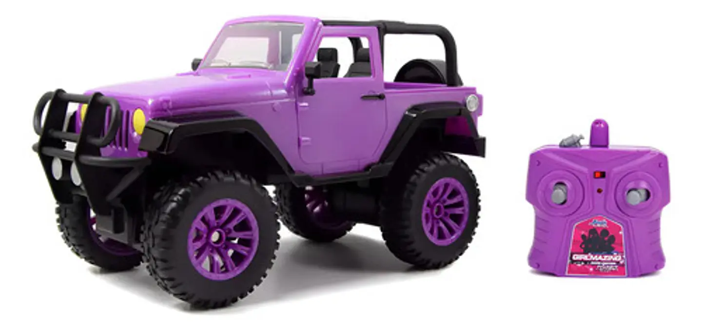 Jeep Jada Control Remoto Jueguete Niñas 2.4ghz Pegantinas 1