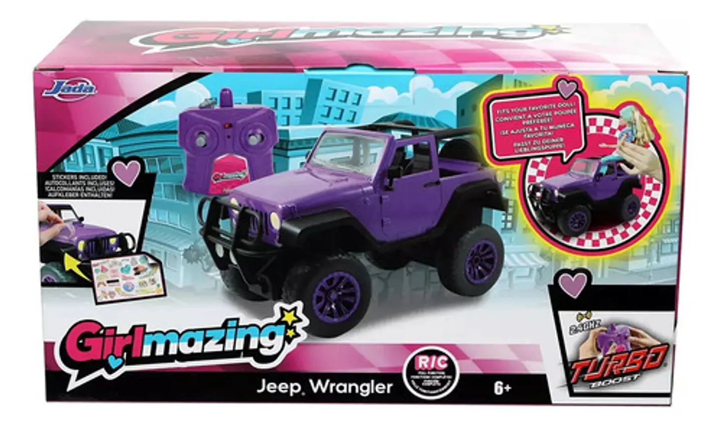 Jeep Jada Control Remoto Jueguete Niñas 2.4ghz Pegantinas 2