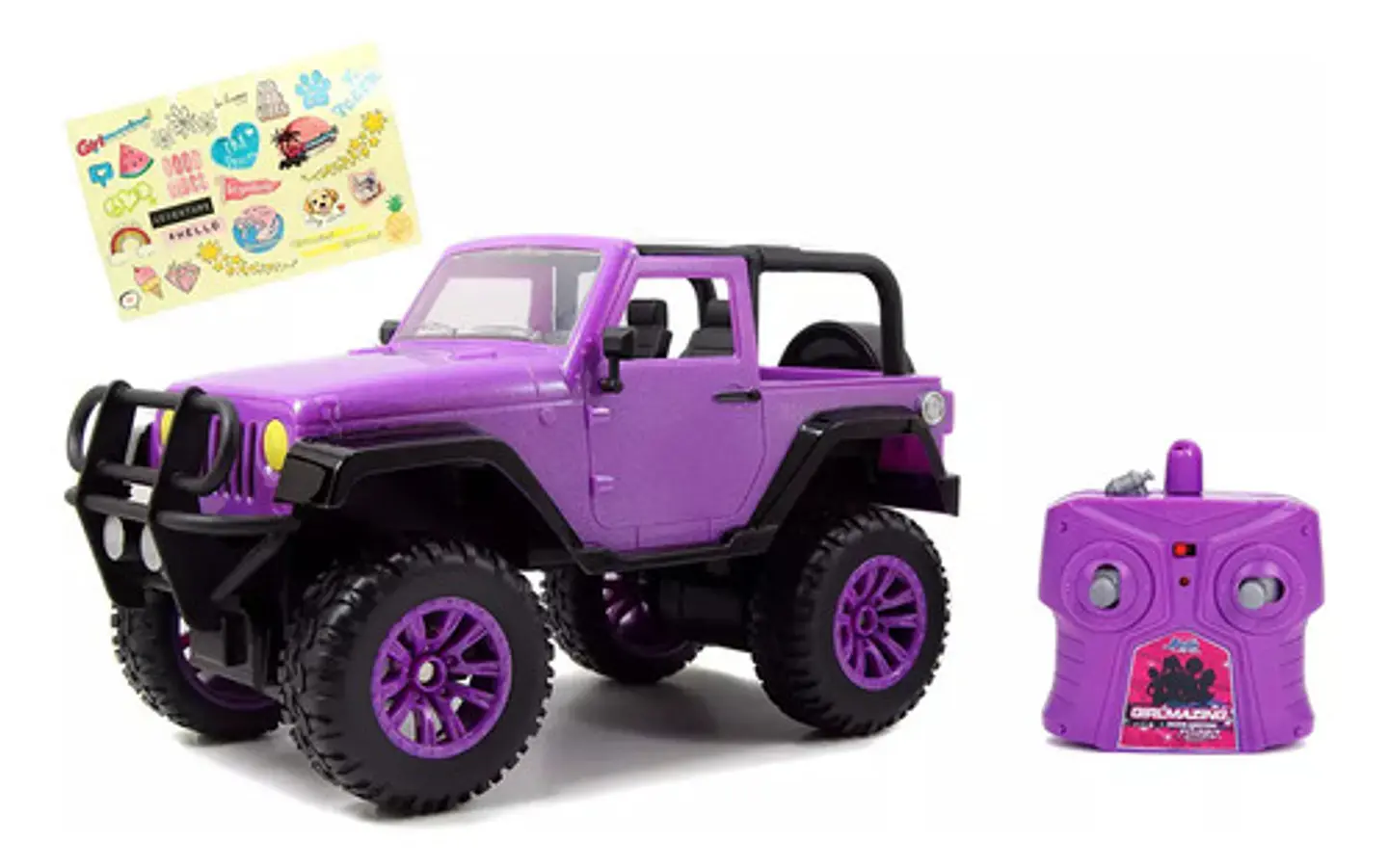 Jeep Jada Control Remoto Jueguete Niñas 2.4ghz Pegantinas 5