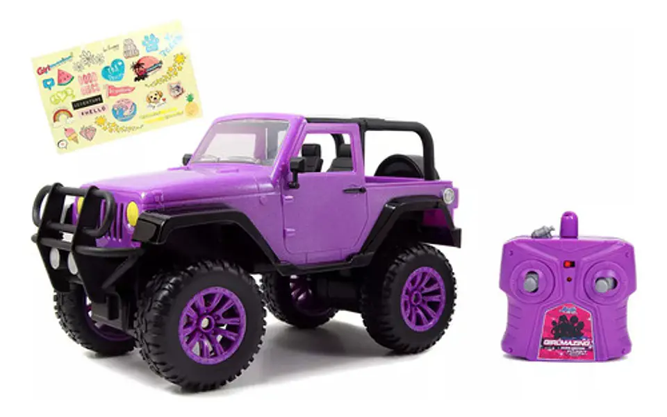 Jeep Jada Control Remoto Jueguete Niñas 2.4ghz Pegantinas 5