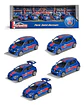 De Cinco Renault A Escala 1:64, Metal Diecast. Majorette Color Azul - Miniatura 1