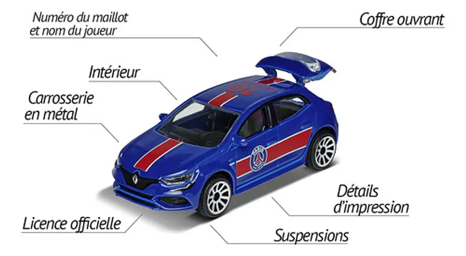 De Cinco Renault A Escala 1:64, Metal Diecast. Majorette Color Azul 4