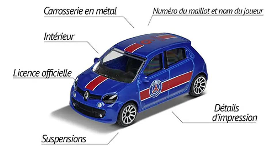 De Cinco Renault A Escala 1:64, Metal Diecast. Majorette Color Azul 5