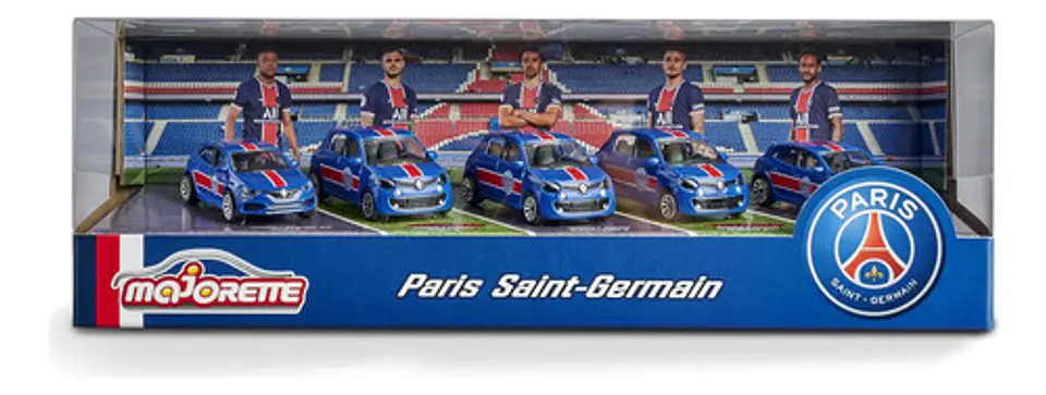 De Cinco Renault A Escala 1:64, Metal Diecast. Majorette Color Azul 6