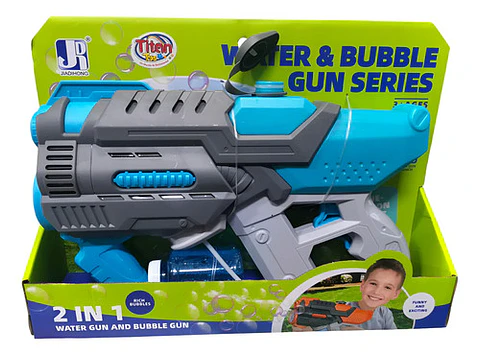 Pistola De Burbujas Electrica De Agujeros Recargable