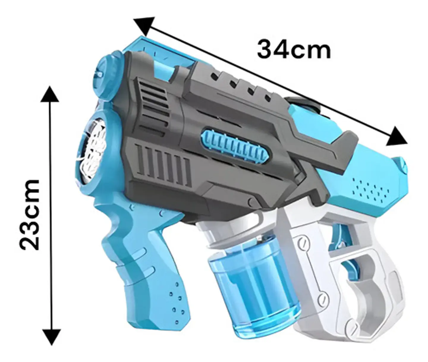 Pistola De Burbujas Electrica De Agujeros Recargable 2