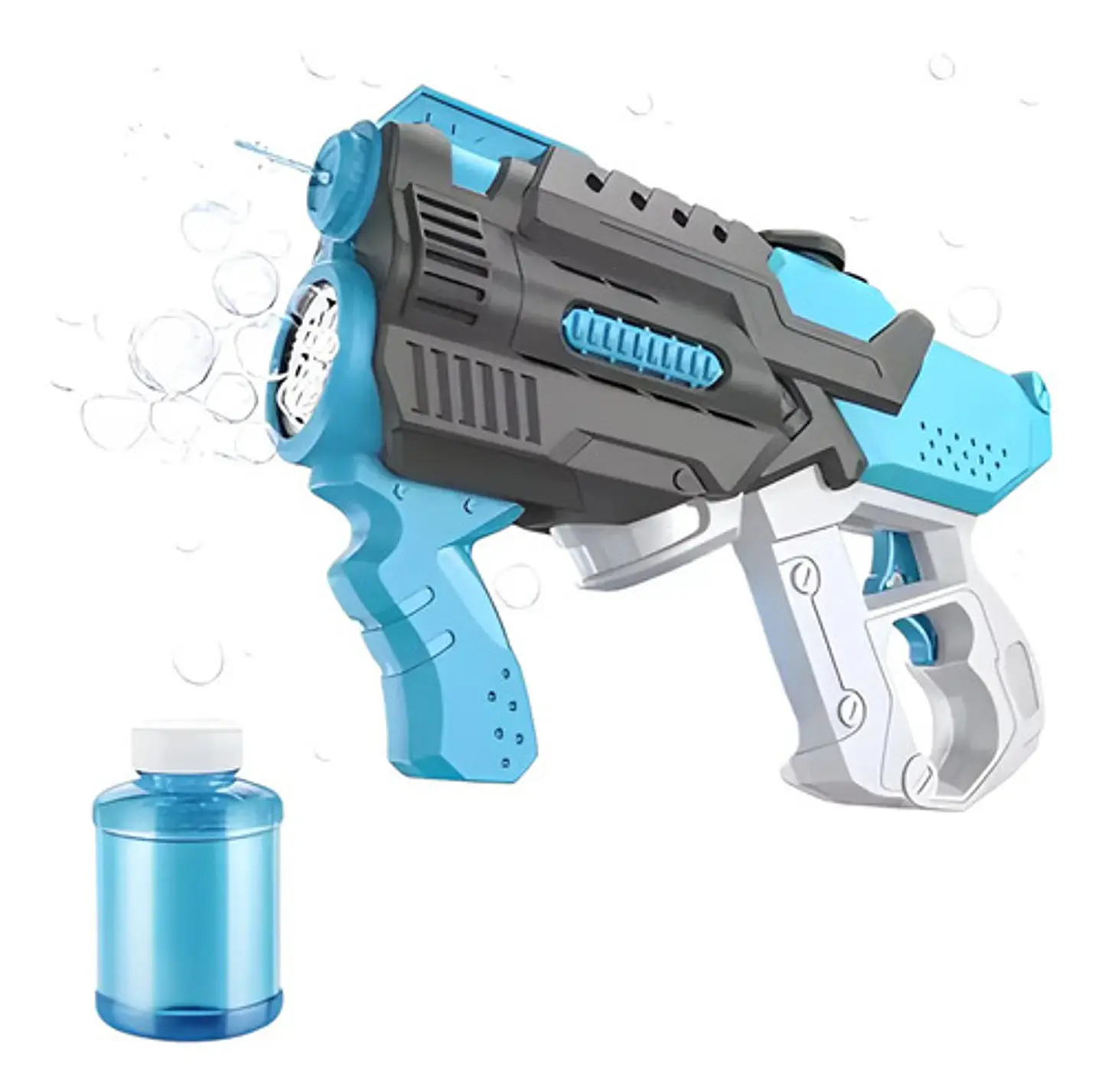 Pistola De Burbujas Electrica De Agujeros Recargable 3