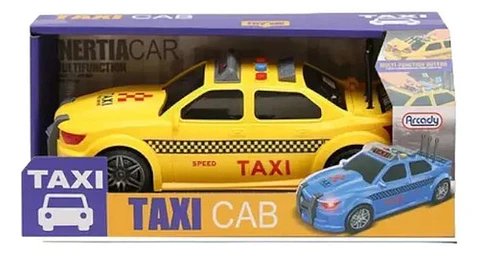 Carro Vehículo Taxi Con Luz Y Sonido Juguete Niños
