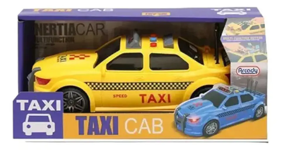 Carro Vehículo Taxi Con Luz Y Sonido Juguete Niños 1