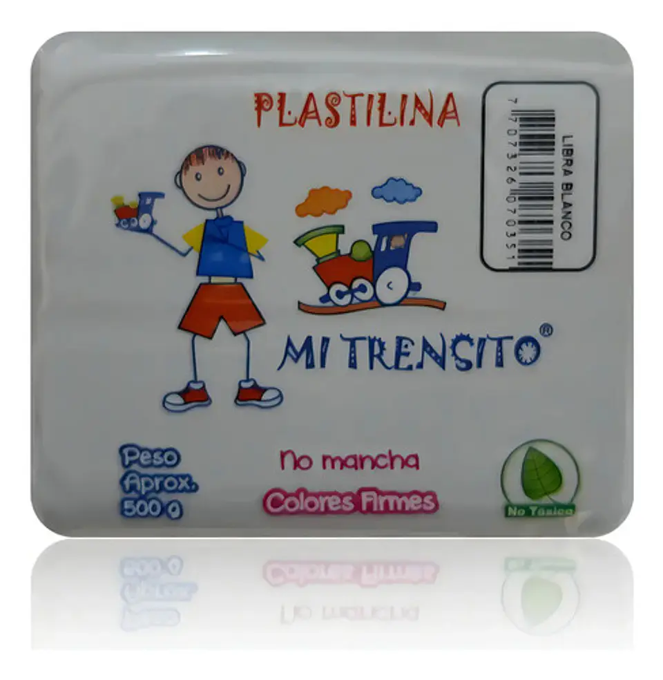 Plastilina Libra 500g Und Cafe, Blanco, Azul, Amarillo Color Blanco 1
