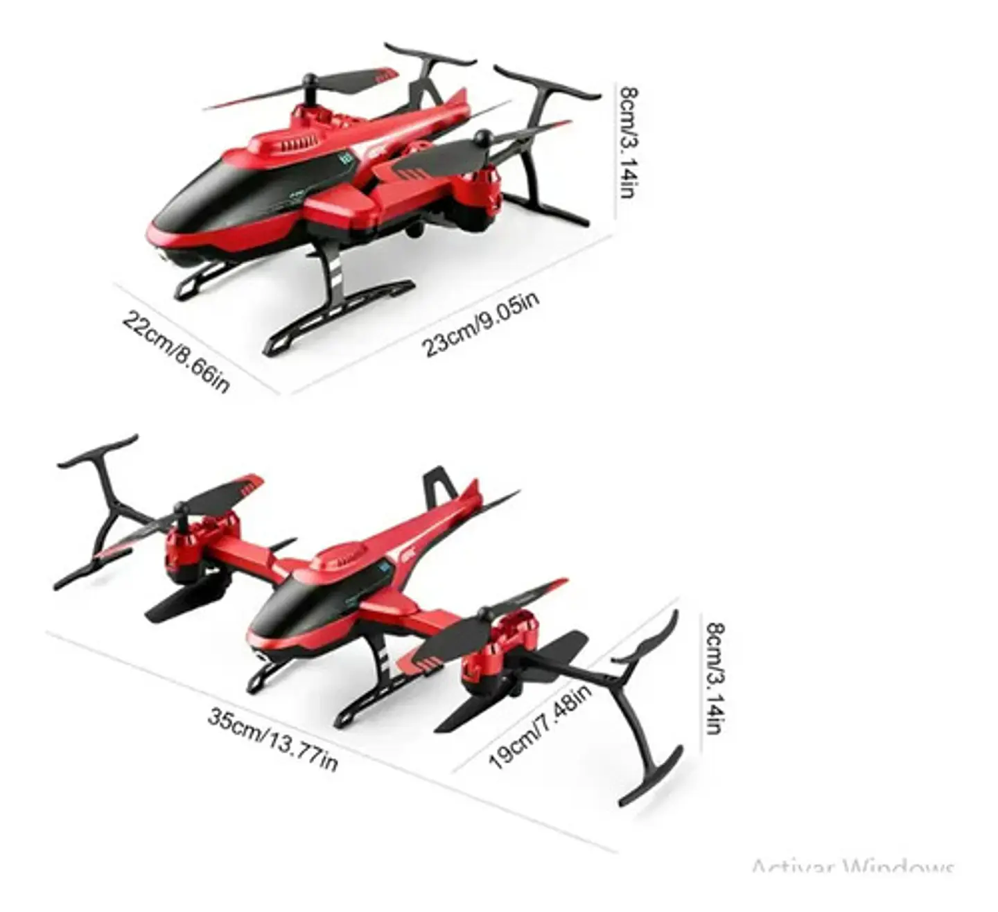 Helicoptero Control Remoto Recargable Juguete Niños Adultos 4