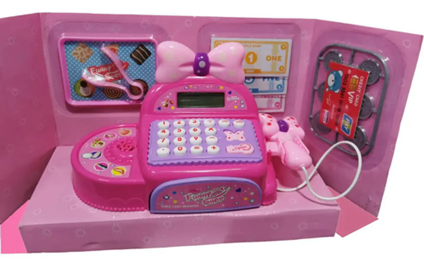 Hermosa Caja Registradora Para Niñas Con Moño Sonidos 35562 7
