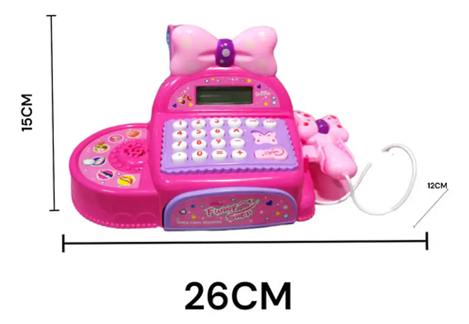 Hermosa Caja Registradora Para Niñas Con Moño Sonidos 35562 8