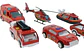 Six Xix Zero Carros Rescate Aleación Pack 13 Unidades Escala 1:64 Rojo - Miniatura 6