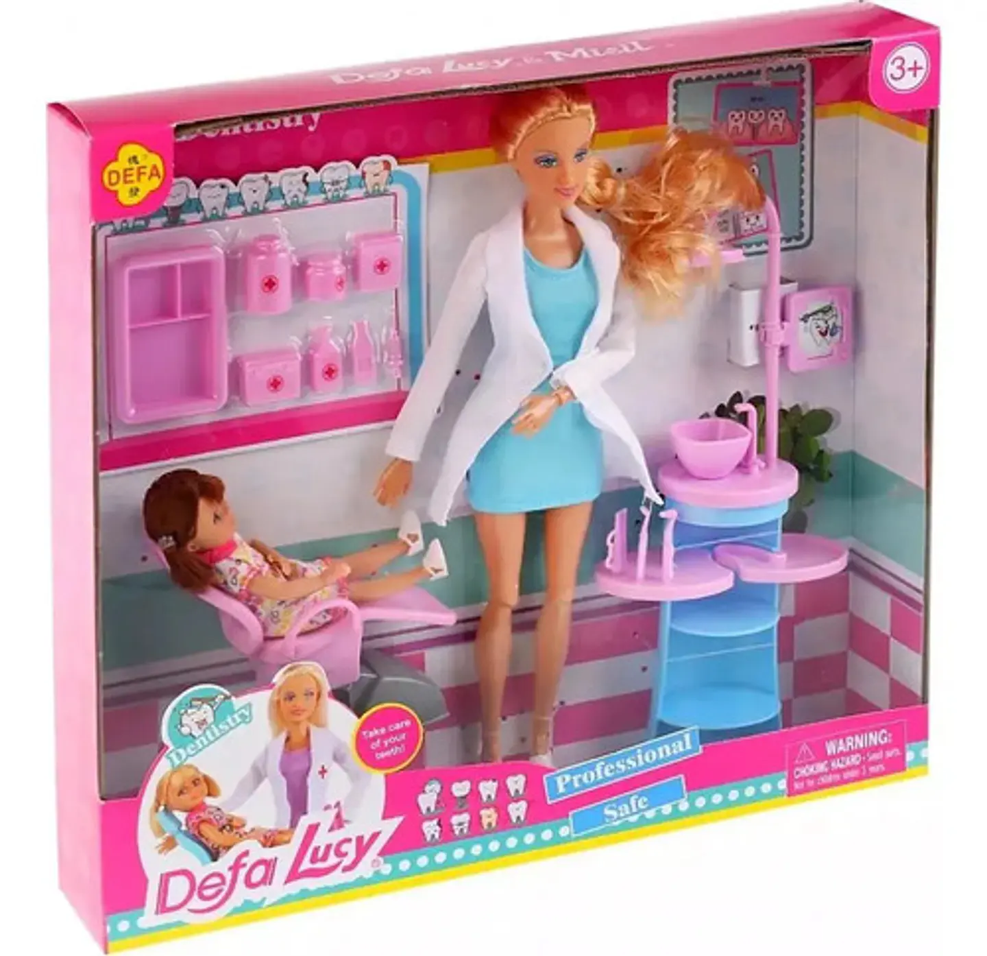 Odontóloga Muñeca Paciente Juguete Niñas Doctora Defa Lucy 1