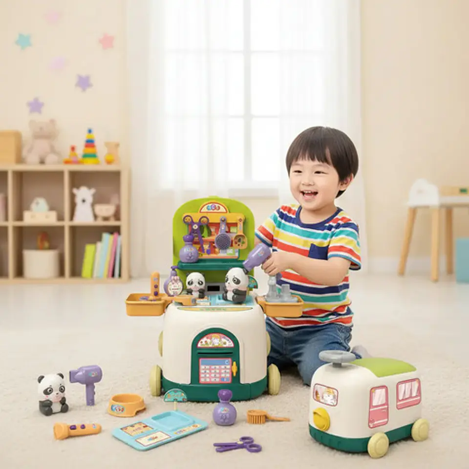 Carrito 2 En 1 Juguete  Tienda De Mascotas/cocina Intantil 9