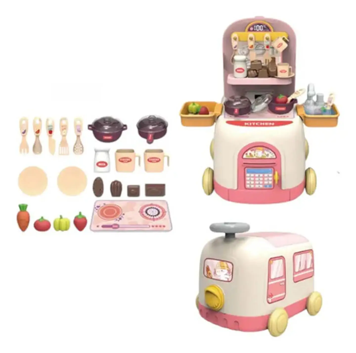 Carrito 2 En 1 Juguete  Tienda De Mascotas/cocina Intantil 11